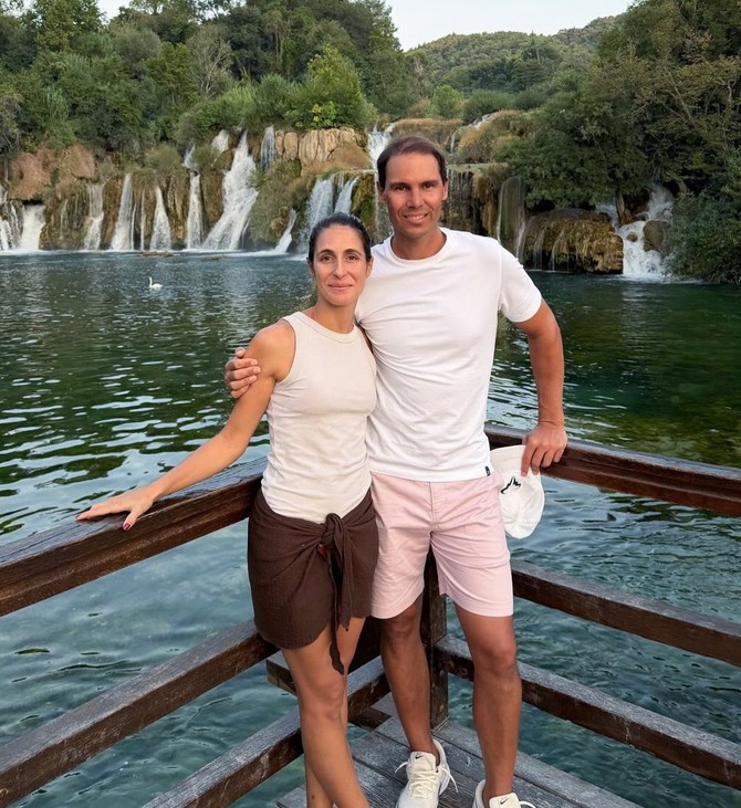 Rafael Nadal sa suprugom