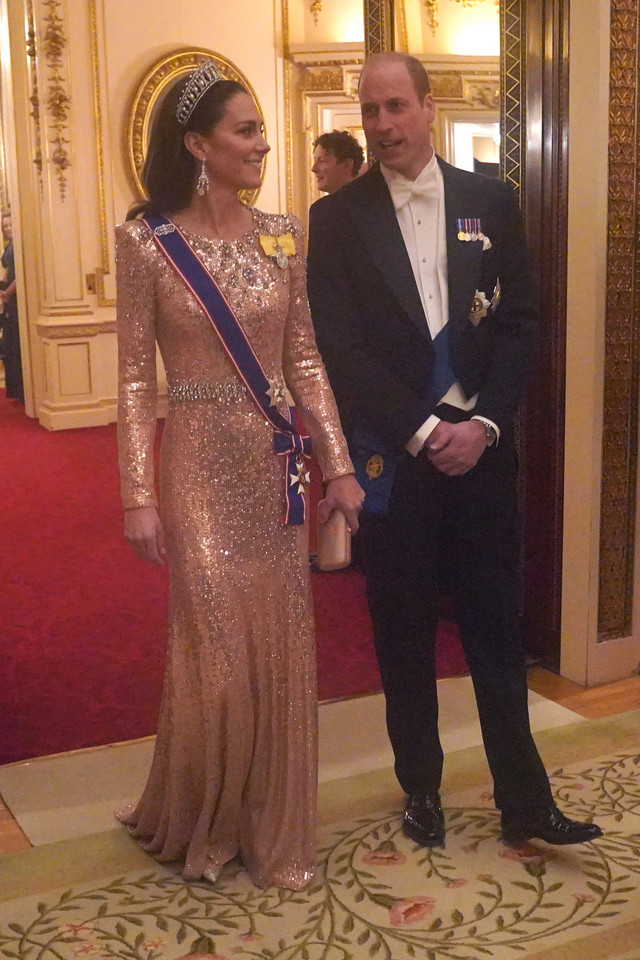 Księżna Kate i książę William na bankiecie