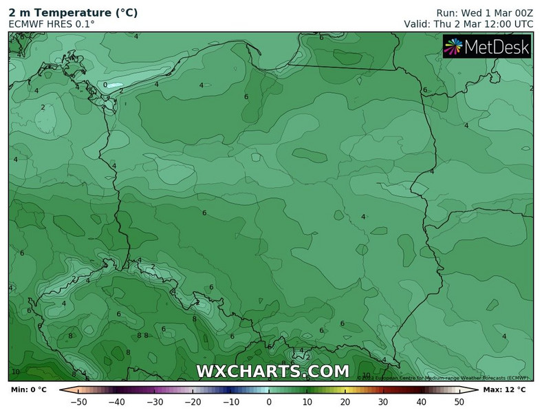 Temperatura będzie dość wysoka