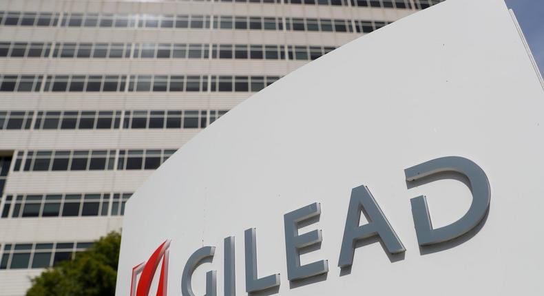 FILE PHOTO: A Gilead Sciences Inc. office is shown in Foster City, California, U.S. May 1, 2018. REUTERS/Stephen Lam