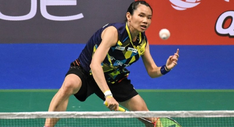 Tai Tzu-Ying of Taiwan during her Singapore Open Final match against Carolina Marin, which she won in two quick clinical sets on April 16, 2017