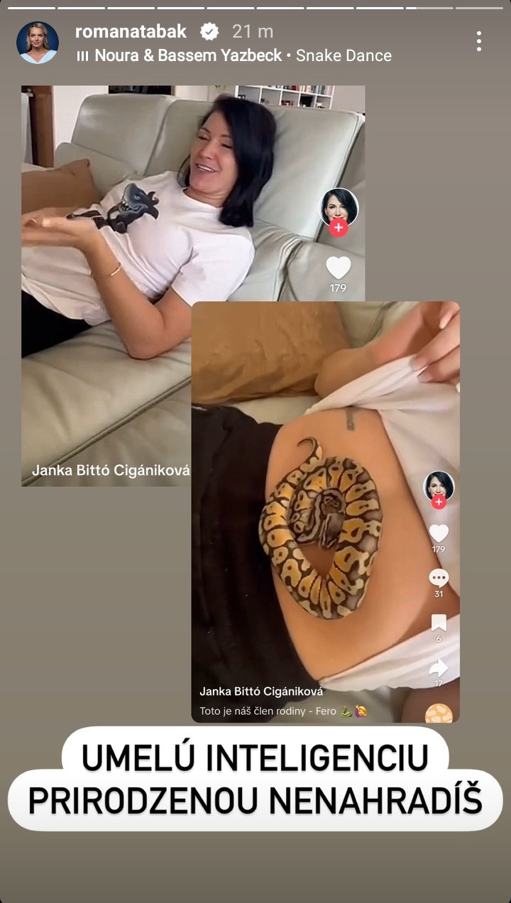 Romana Tabák opäť kritizuje Janu Bittó Cigánikovú.