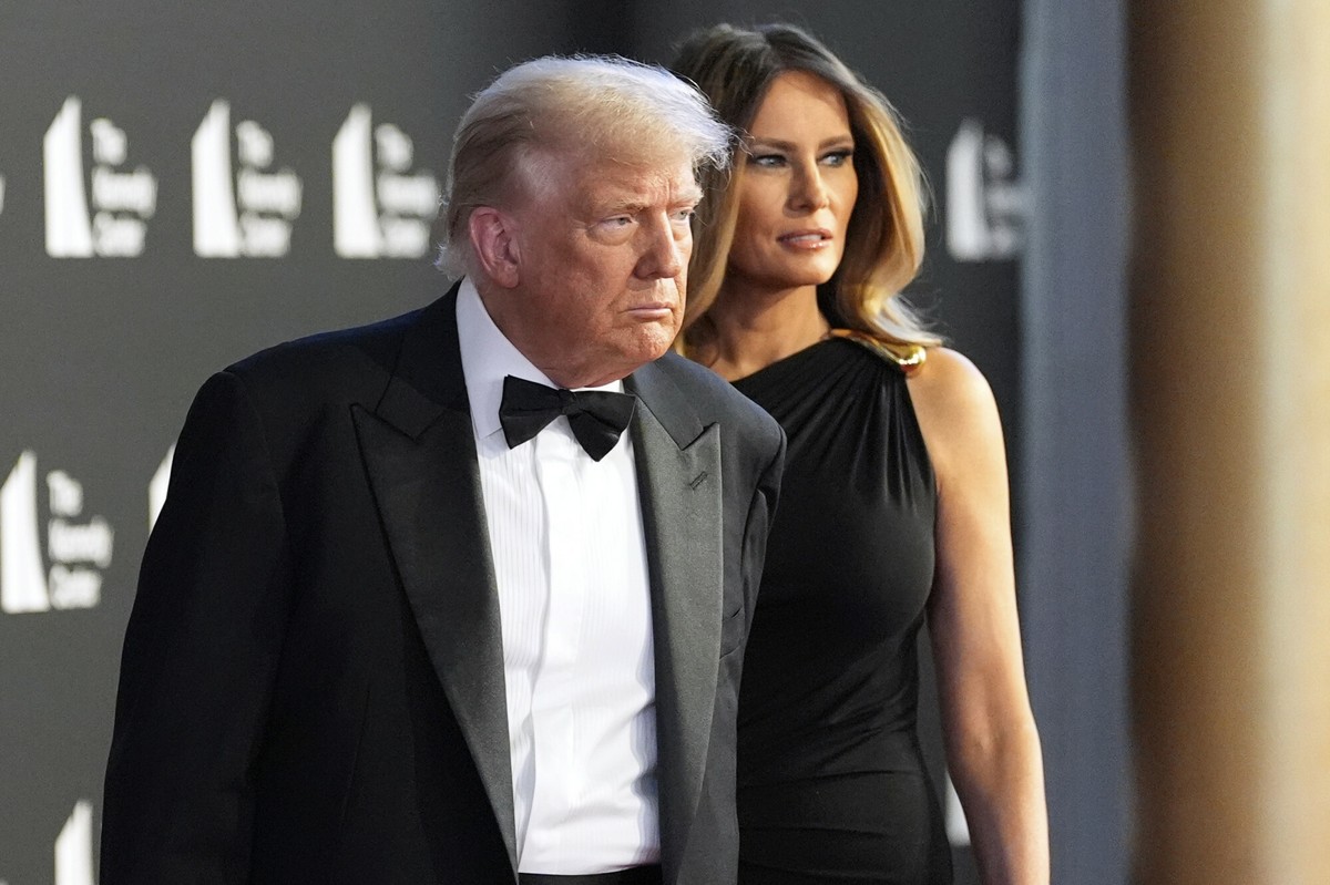 Donald Trump i Melania Trump wybrali się na premierę "Nędzników"