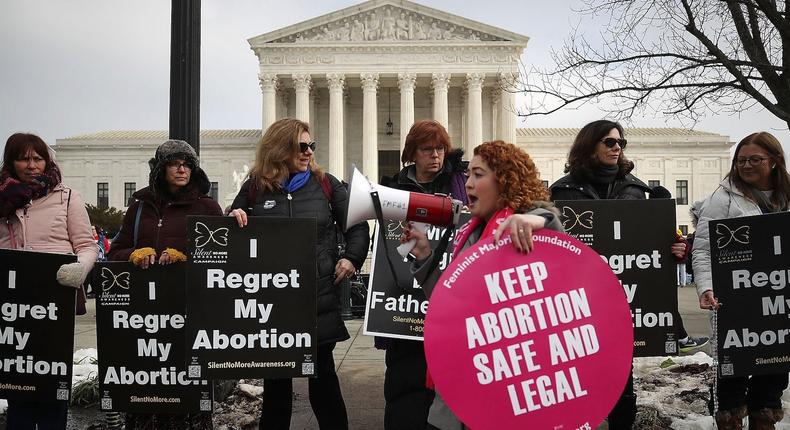 Abortion protest