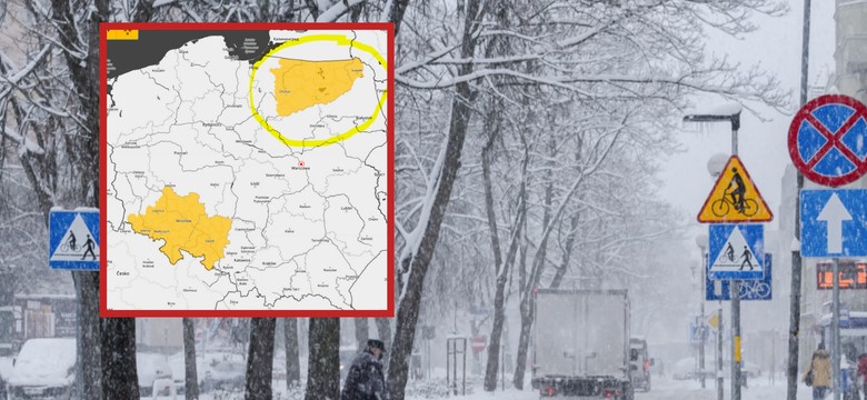Silne opady deszczu i śniegu. IMGW wydał ostrzeżenia dla trzech województw [ALERT IMGW]