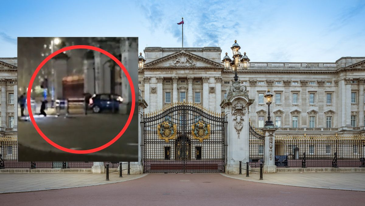 Wjechał w bramę Pałacu Buckingham. Został aresztowany. Jest wideo