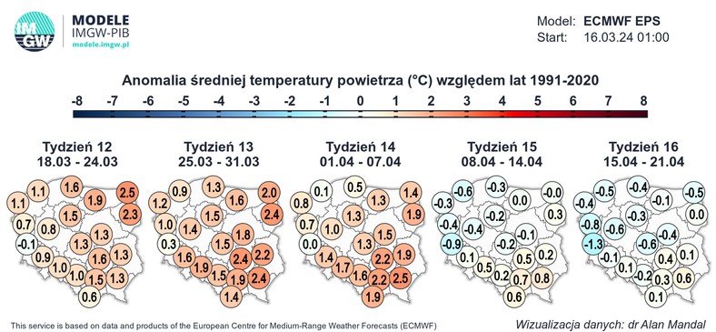 Jest szansa na ciepłą Wielkanoc