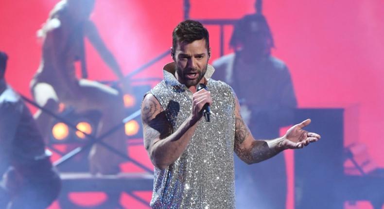 Ricky Martin performs at the Latin Grammy Awards in Las Vegas in November 2019
