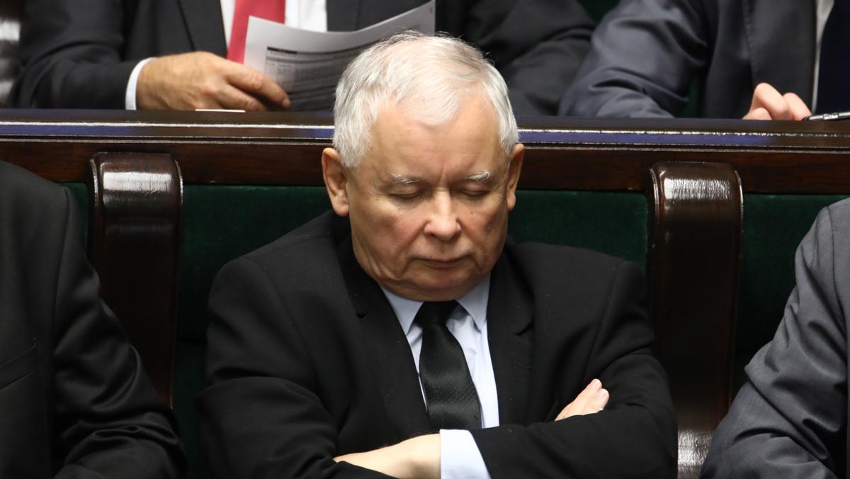 Jarosław Kaczyński na posiedzeniu VIII Sejmu, Warszawa, wrzesień 2017 r.