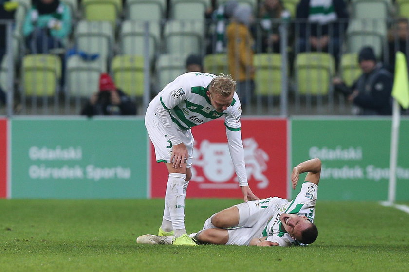 Pilka nozna. Ekstraklasa. Lechia Gdansk - Jagiellonia Bialystok. 25.11.2018