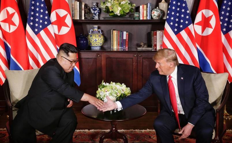 Kim Dzong Un i Donald Trump