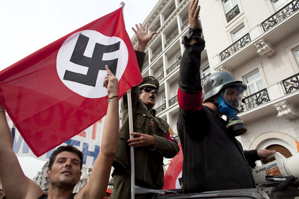 Protesty Greków, podczas wizyty Angeli Merkel.