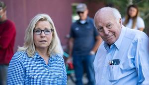 Former Rep. Liz Cheney and her father, former VP Dick Cheney.Jabin Botsford/The Washington Post via Getty Images