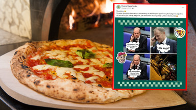 Rozdali stojącym w kolejce na Jagodnie 300 pizz. Memem z kanclerzem Niemiec i Donaldem Tuskiem odpowiadają na hejt