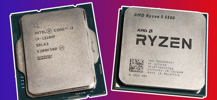 Intel Core i3-12100F vs AMD Ryzen 5 5500: który procesor za ok. 500 zł jest najlepszy? [BIG STORY]