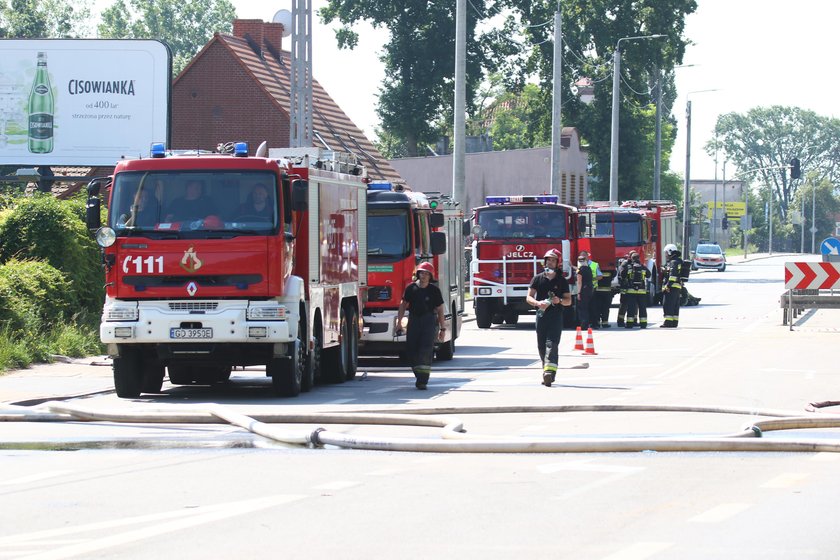 pożar hali