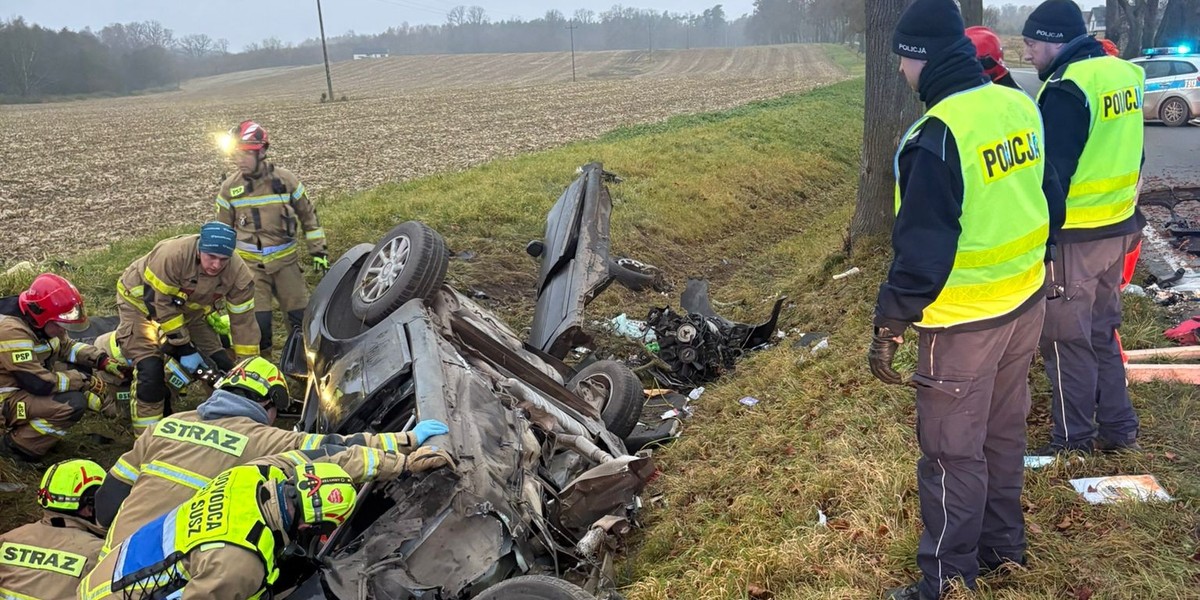 Tragiczny wypadek pod Iławą.