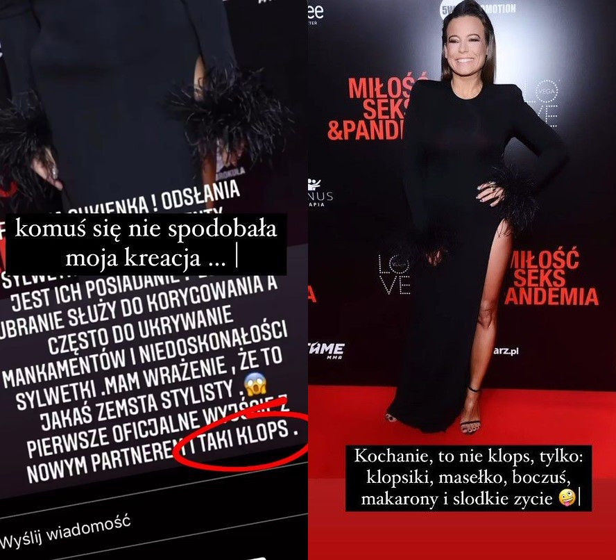 Anna Mucha odpowiada na krytykę swojej kreacji