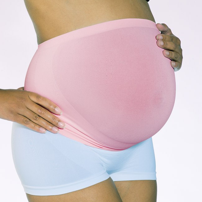 Różowy pas ciążowy firmy Cantaloop