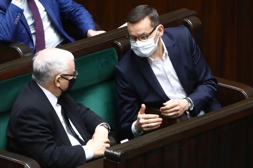 Mateusz Morawiecki i Jarosław Kaczyński