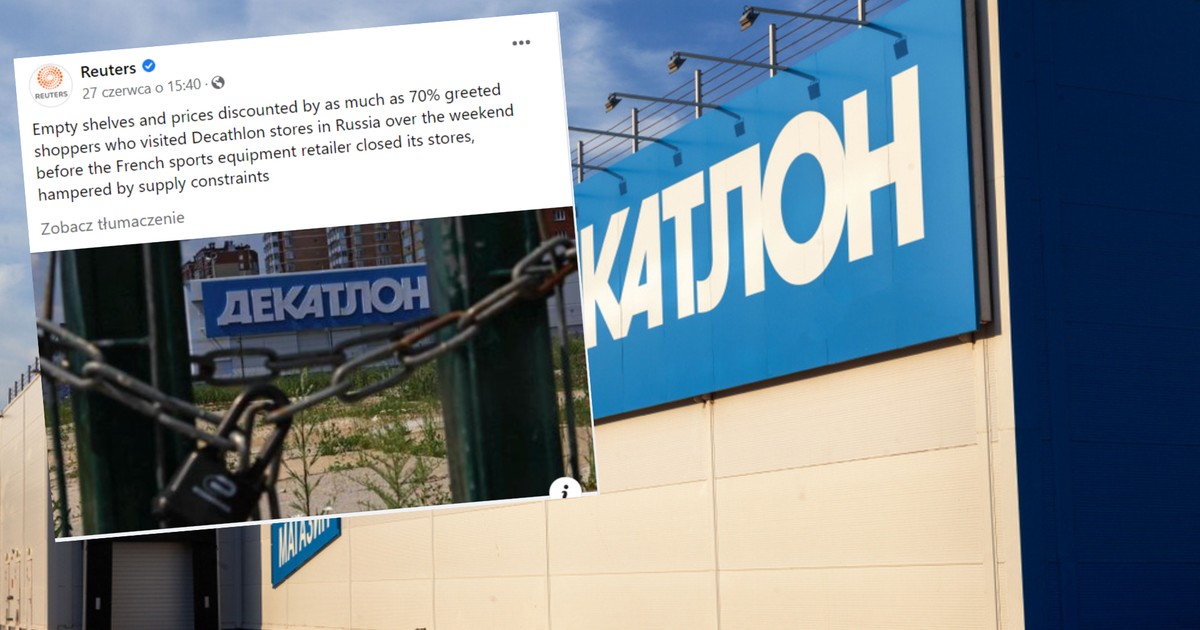 Decathlon nie chciał zamknąć sklepów w Rosji. Teraz jest do tego zmuszony