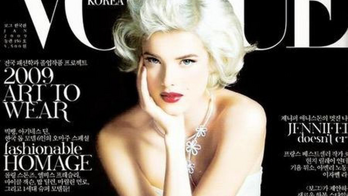 Agyness Deyn jako Marilyn Monroe w Vogue Magazine
