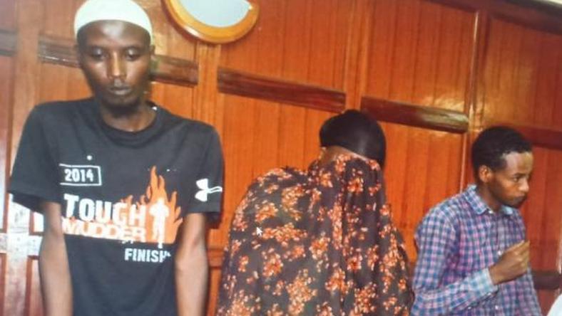 Ali Gichunge's mother, Sakina Mariam Abdalla in court together with others linked in the Dusit complex attack