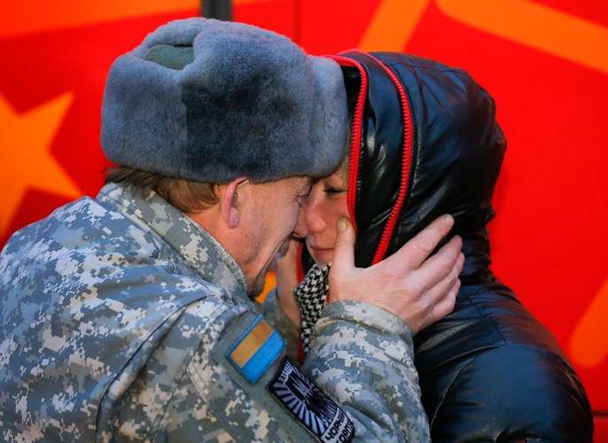 Ukraiński ochotnik z batalionu 'Azow'