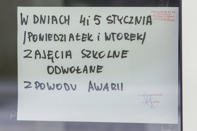 Przez mróz odwołano zajęcia w szkole