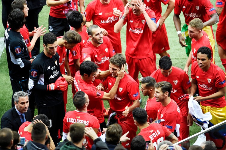 Grzegorz Krychowiaka w barwach Sevilli wygrał Ligę Europy