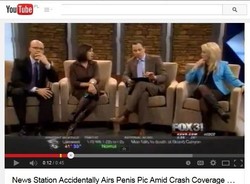 Wpadka na wizji. Zamiast zdjęć z katastrofy, pokazano męskie genitalia [WIDEO]