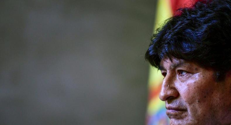 Evo Morales, pictured in January 2020, fled into exile following three weeks of protests against his controversial re-election to an unconstitutional fourth term last October
