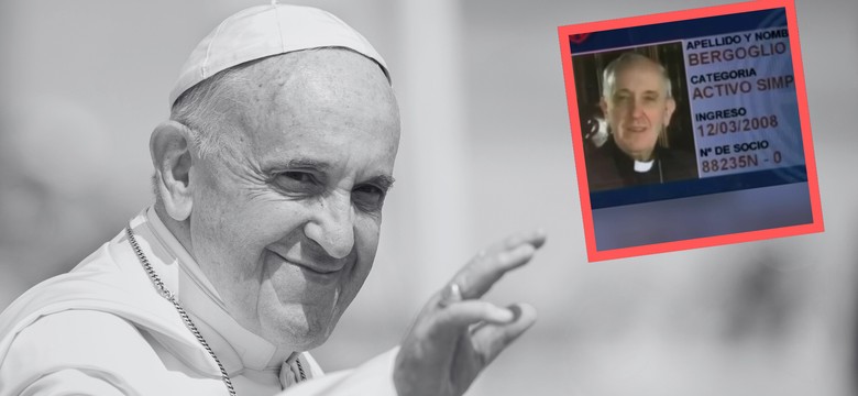„Przeznaczenie” ukryte w karcie klubowej papieża? W Argentynie mówią, że to "niebiański znak"