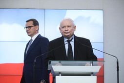 Jarosław Kaczyński i Mateusz Morawiecki