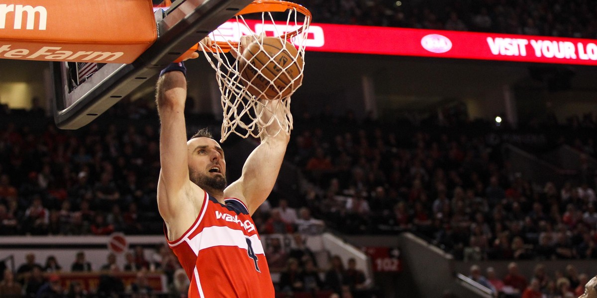 Marcin Gortat z czasów gry w NBA