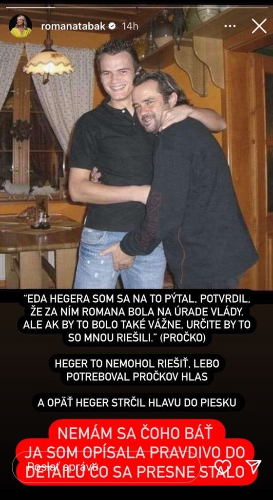 Nová reakcia Tabák.