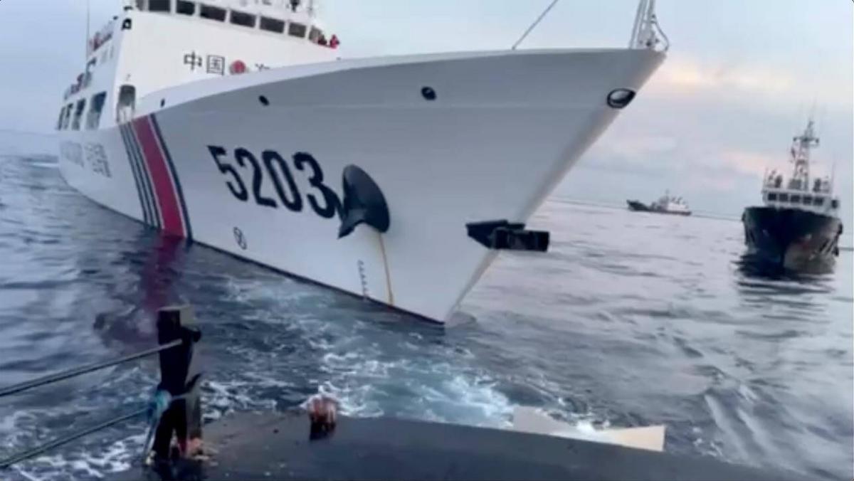Okręty straży przybrzeżnej Chin doprowadziły do kolizji z filipińskimi jednostkami na wodach leżących w wyłącznej strefie ekonomicznej Manili