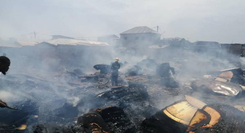 Fire guts parts of Old Fadama; over 800 structures destroyed 