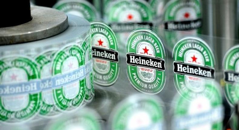 Heineken, the world's number two brewer, said profits had dropped 18.6 percent to 1.54 billion euros ($1.62 billion)in 2016