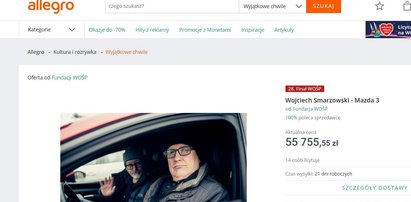 Mazda Wojciecha Smarzowskiego na licytacji WOŚP