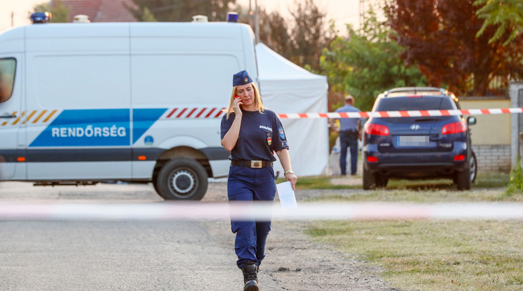 Nyíregyházi kettős gyilkosság - hosszú órákig helyszíneltek a rendőrök / Fotó: Fuszek Gábor