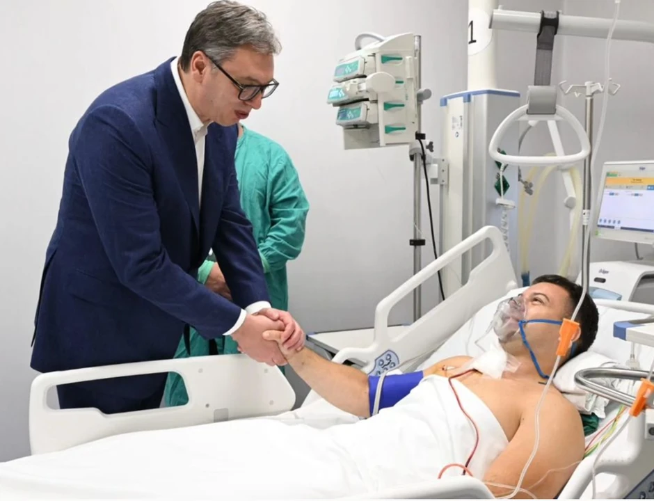 Aleksandar Vučić i Miloš Jevremović 