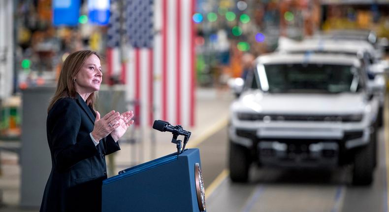 General Motors CEO Mary Barra.Nic Antaya / Stringer / Getty Images