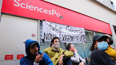 Studenci prestiżowej francuskiej uczelni protestują przeciwko działaniom Izraela