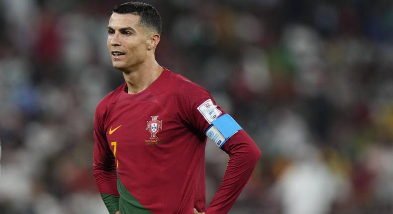 Cristiano Ronaldo, avant-centre du Portugal, lors du match du Groupe H de la Coupe du Monde de la FIFA, Qatar 2022 entre le Portugal et le Ghana, le 24 novembre 2022.