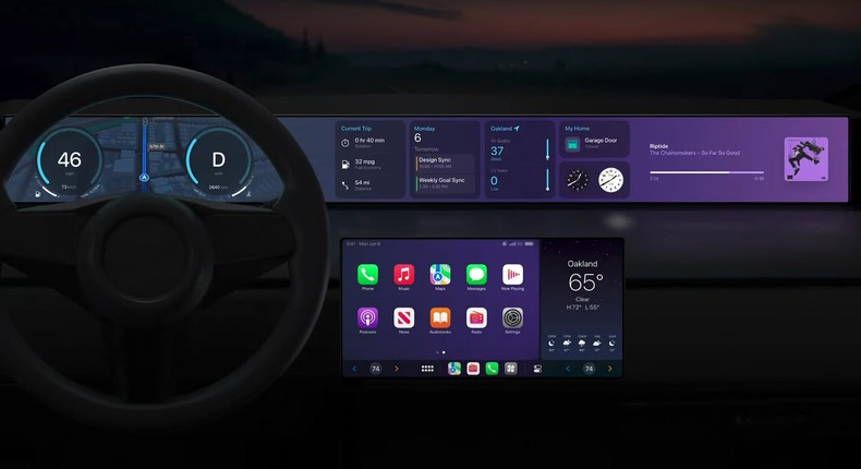 Apple's next-generation CarPlay software.