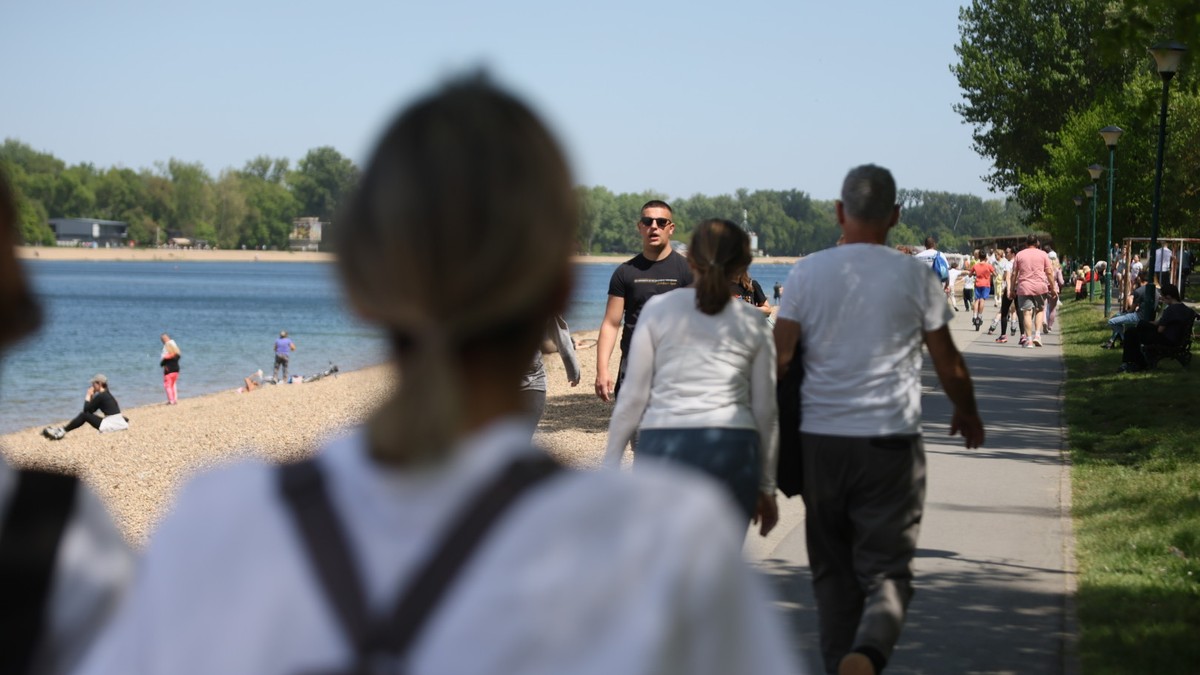 Ada Ciganlija, lepo vreme
