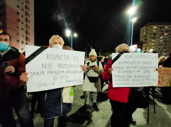 Protest pod hasłem "Ani jednej więcej" w Szczecinie