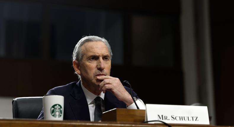 Former Starbucks CEO, Howard Schultz, hasn't made a clean break with the company he built into an international juggernaut.Anna Moneymaker/Getty Images