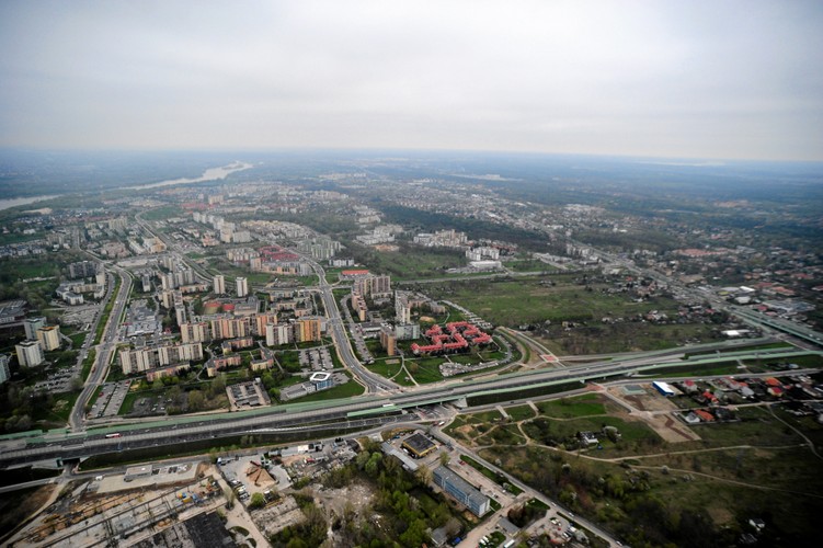 Most Północny z lotu ptaka